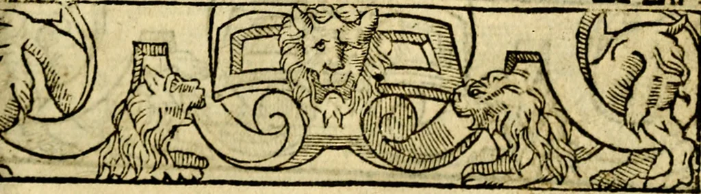 An illustration from Le pegme de Pierre Covstav, 1560, leaf 388