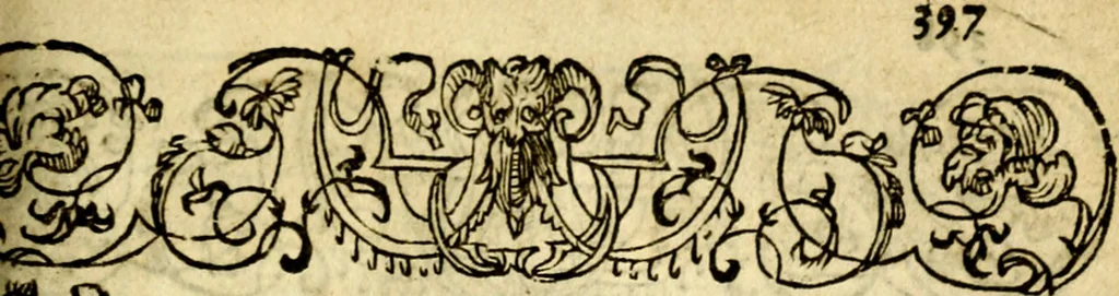 An illustration from Le pegme de Pierre Covstav, 1560, leaf 396