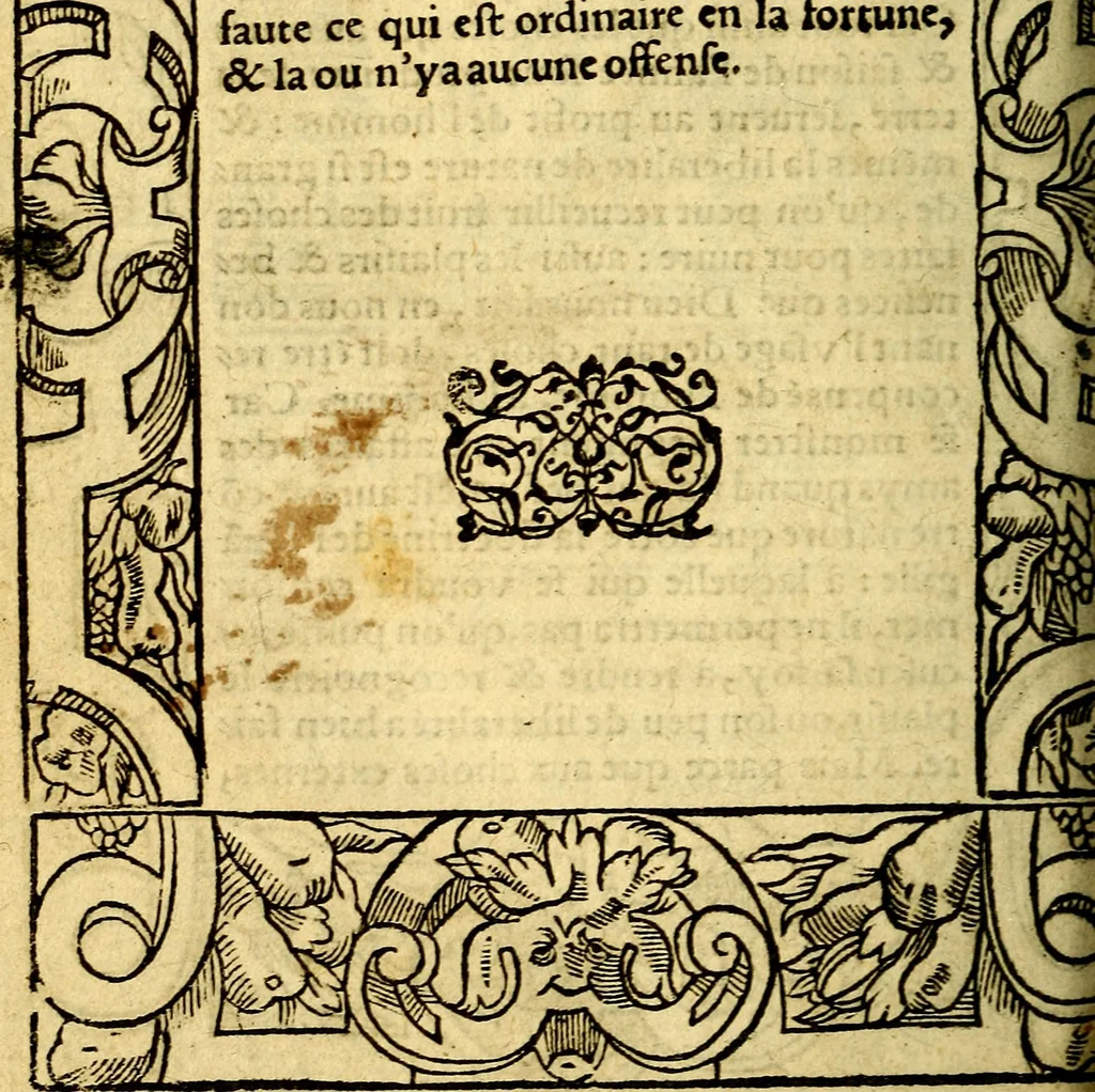 An illustration from Le pegme de Pierre Covstav, 1560, leaf 399