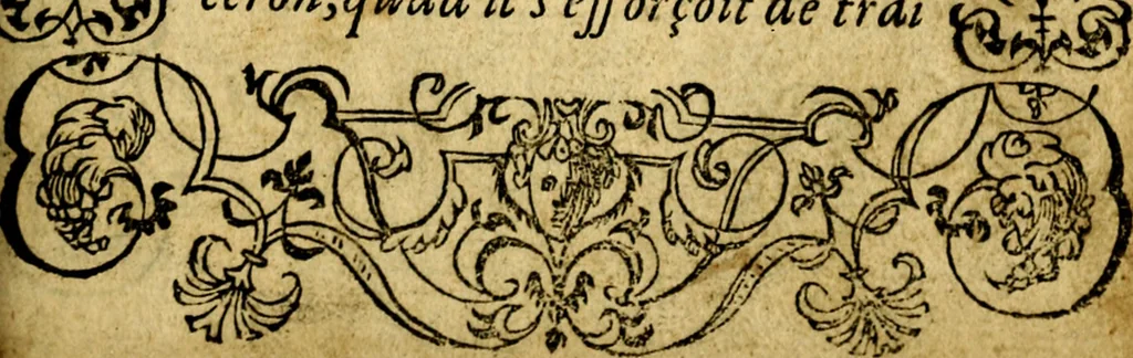 An illustration from Le pegme de Pierre Covstav, 1560, leaf 4
