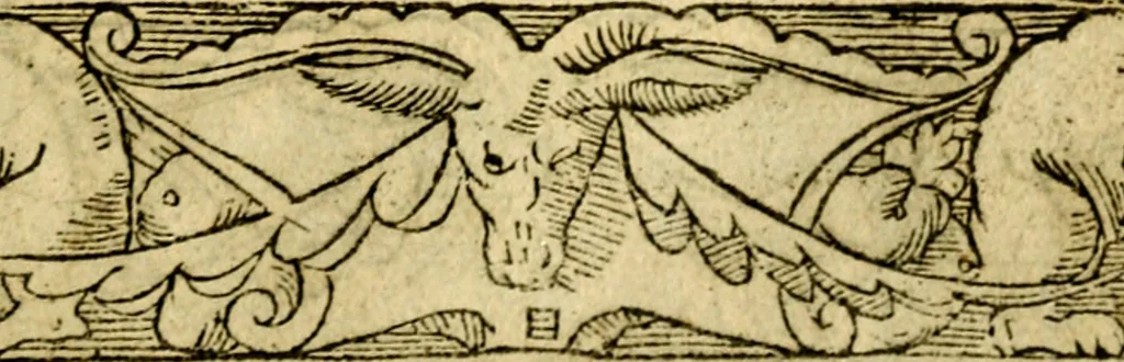 An illustration from Le pegme de Pierre Covstav, 1560, leaf 40