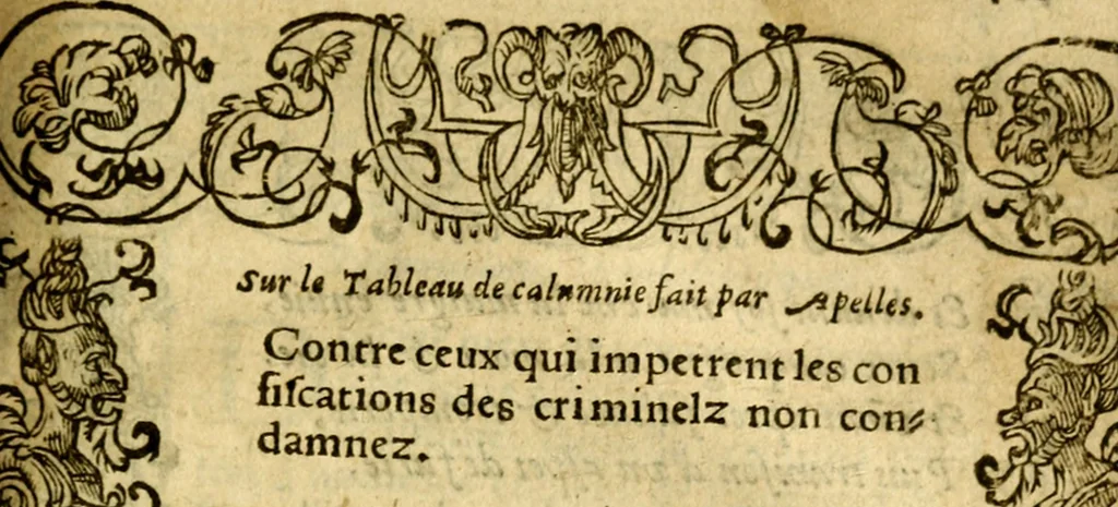 An illustration from Le pegme de Pierre Covstav, 1560, leaf 400