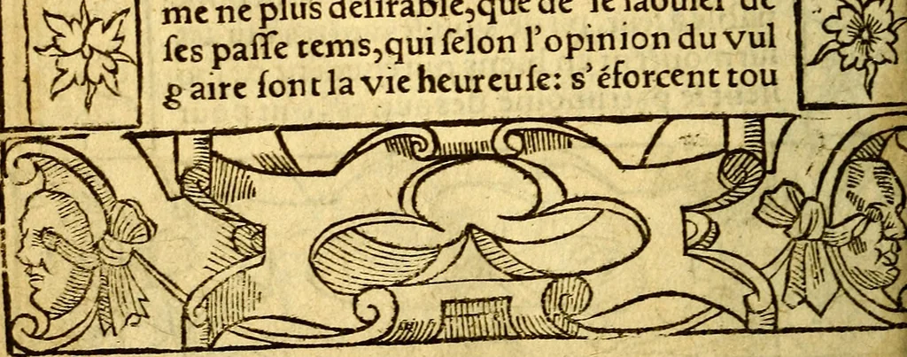 An illustration from Le pegme de Pierre Covstav, 1560, leaf 403