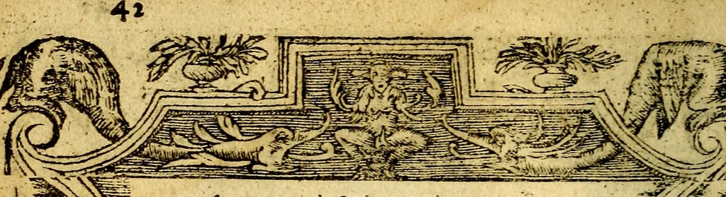 An illustration from Le pegme de Pierre Covstav, 1560, leaf 43