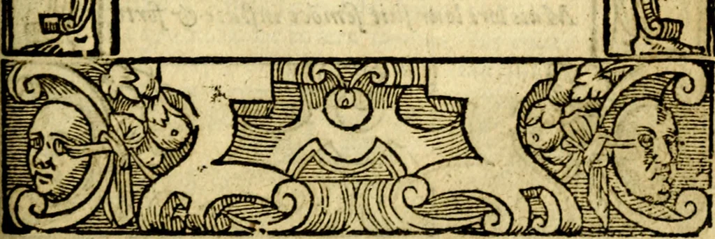 An illustration from Le pegme de Pierre Covstav, 1560, leaf 44