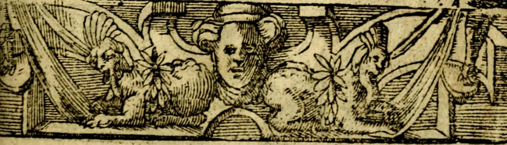 An illustration from Le pegme de Pierre Covstav, 1560, leaf 46