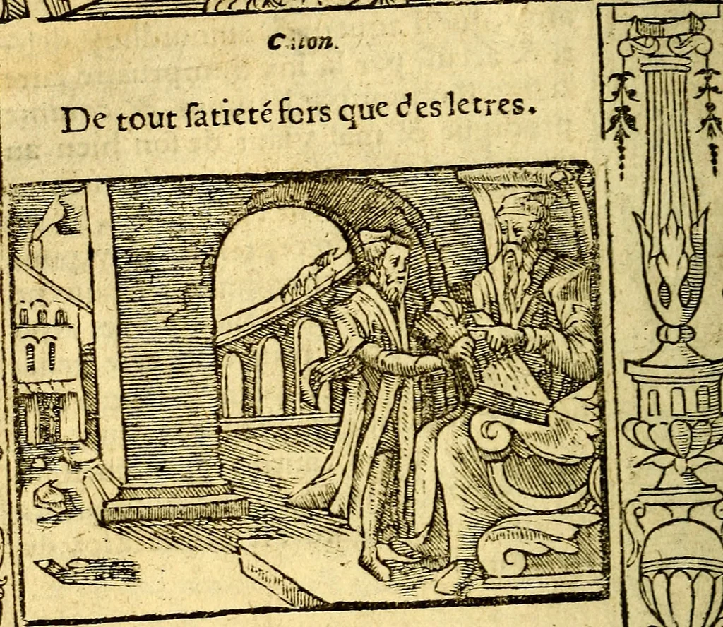 An illustration from Le pegme de Pierre Covstav, 1560, leaf 51