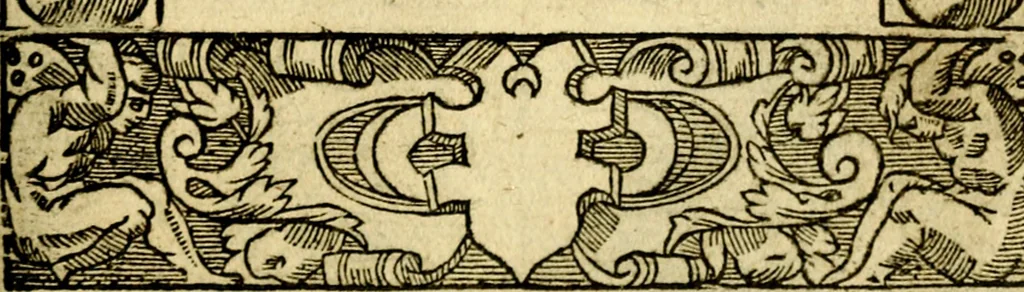 An illustration from Le pegme de Pierre Covstav, 1560, leaf 54