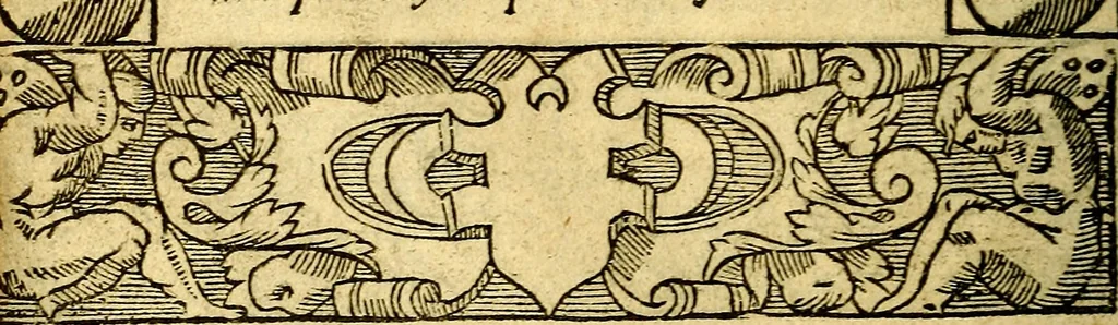 An illustration from Le pegme de Pierre Covstav, 1560, leaf 55