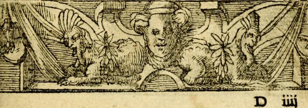 An illustration from Le pegme de Pierre Covstav, 1560, leaf 56