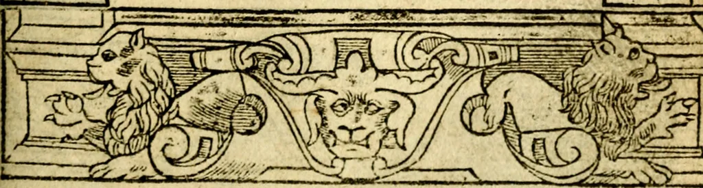 An illustration from Le pegme de Pierre Covstav, 1560, leaf 58