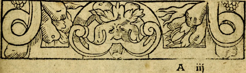An illustration from Le pegme de Pierre Covstav, 1560, leaf 6