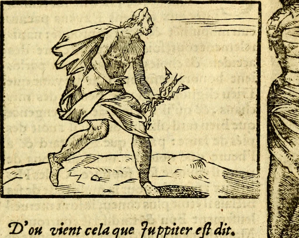 An illustration from Le pegme de Pierre Covstav, 1560, leaf 60