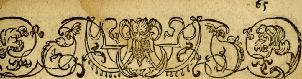 An illustration from Le pegme de Pierre Covstav, 1560, leaf 66
