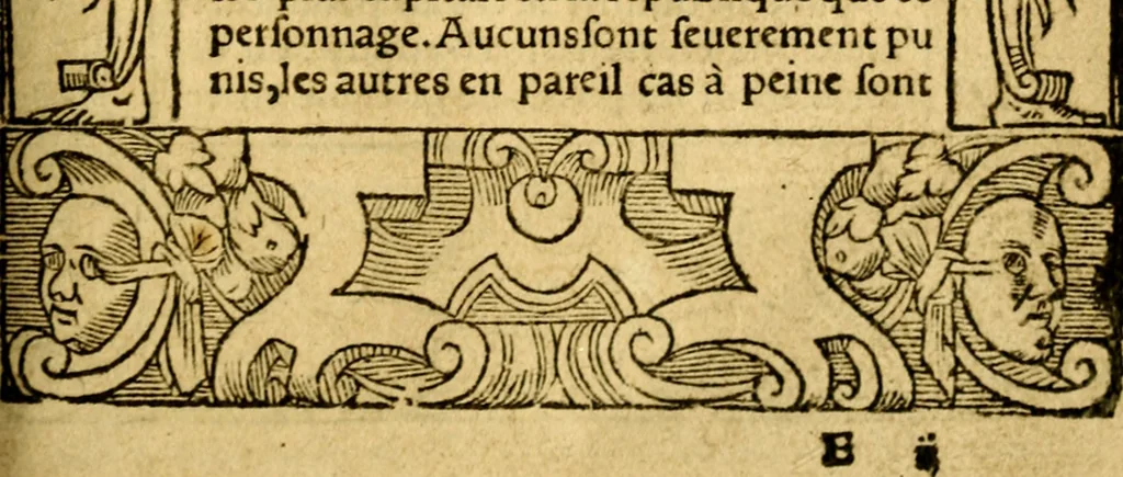 An illustration from Le pegme de Pierre Covstav, 1560, leaf 68
