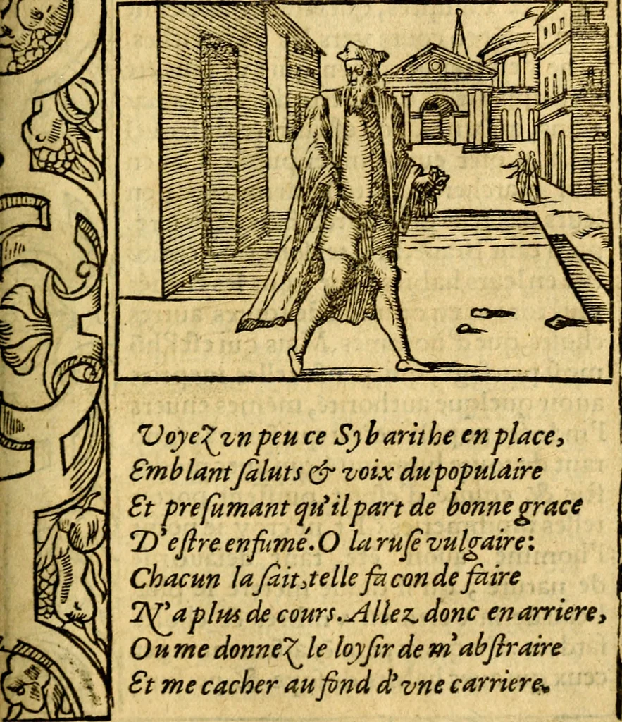 An illustration from Le pegme de Pierre Covstav, 1560, leaf 72