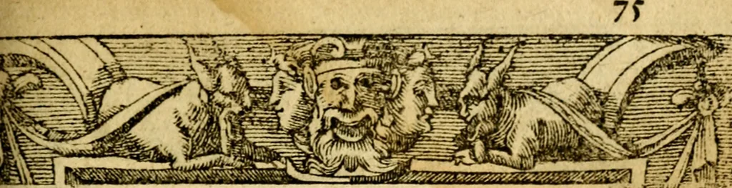 An illustration from Le pegme de Pierre Covstav, 1560, leaf 76
