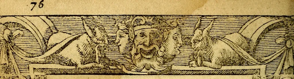 An illustration from Le pegme de Pierre Covstav, 1560, leaf 77