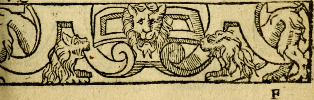 An illustration from Le pegme de Pierre Covstav, 1560, leaf 82