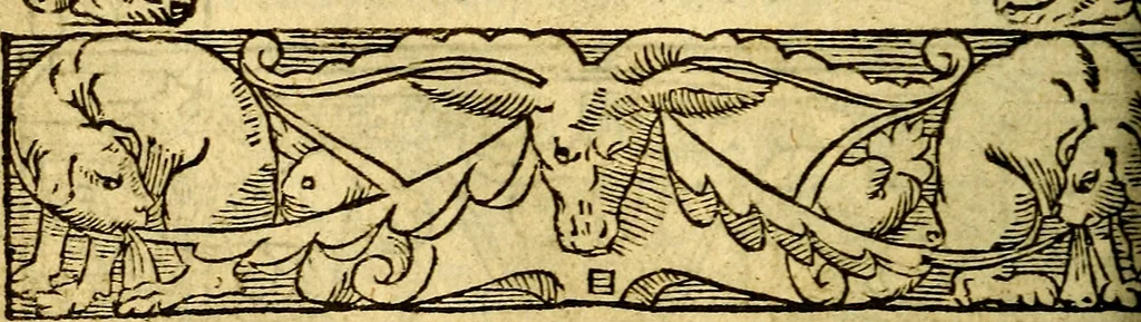 An illustration from Le pegme de Pierre Covstav, 1560, leaf 87
