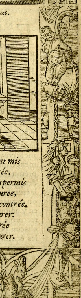 An illustration from Le pegme de Pierre Covstav, 1560, leaf 88