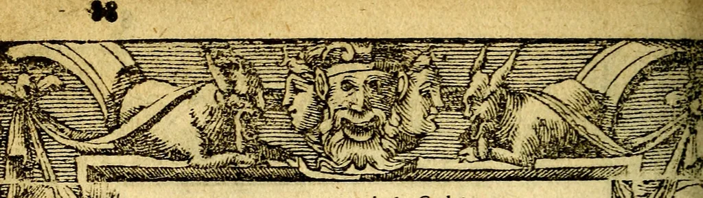 An illustration from Le pegme de Pierre Covstav, 1560, leaf 89
