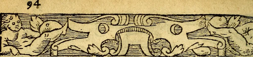 An illustration from Le pegme de Pierre Covstav, 1560, leaf 95
