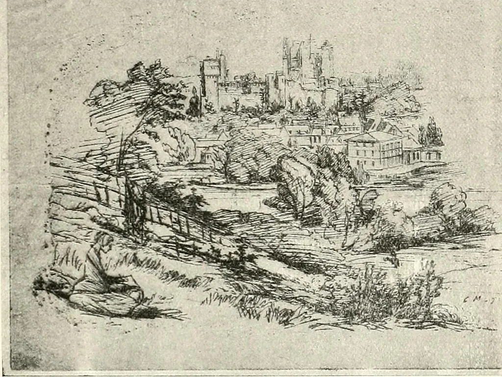 An illustration from Le peintre-graveur illustré : (xix et xx siècles), 1906, leaf 142