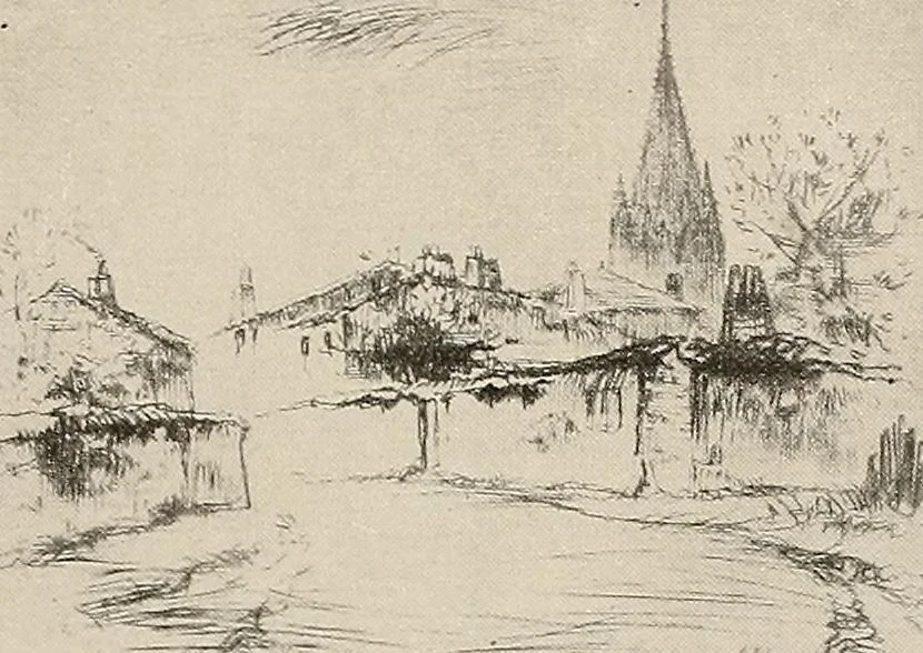 An illustration from Le peintre-graveur illustré : (xix et xx siècles), 1906, leaf 182