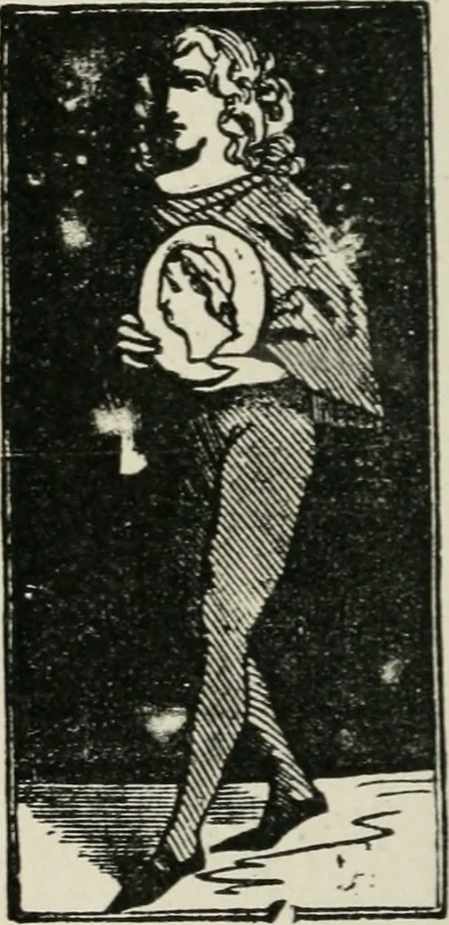 An illustration from Le petit Lavater français, ou, Les secrets de la physiognomie dévoilés, 1890, leaf 161