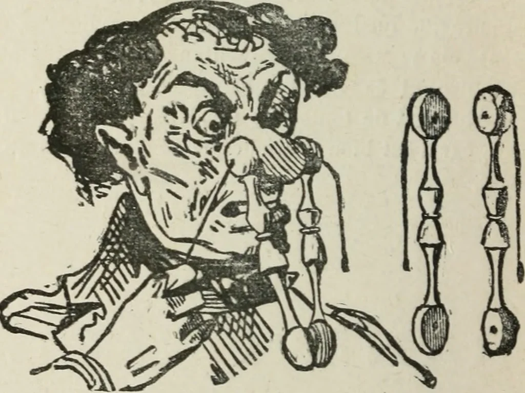 An illustration from Le petit Lavater français, ou, Les secrets de la physiognomie dévoilés, 1890, leaf 163