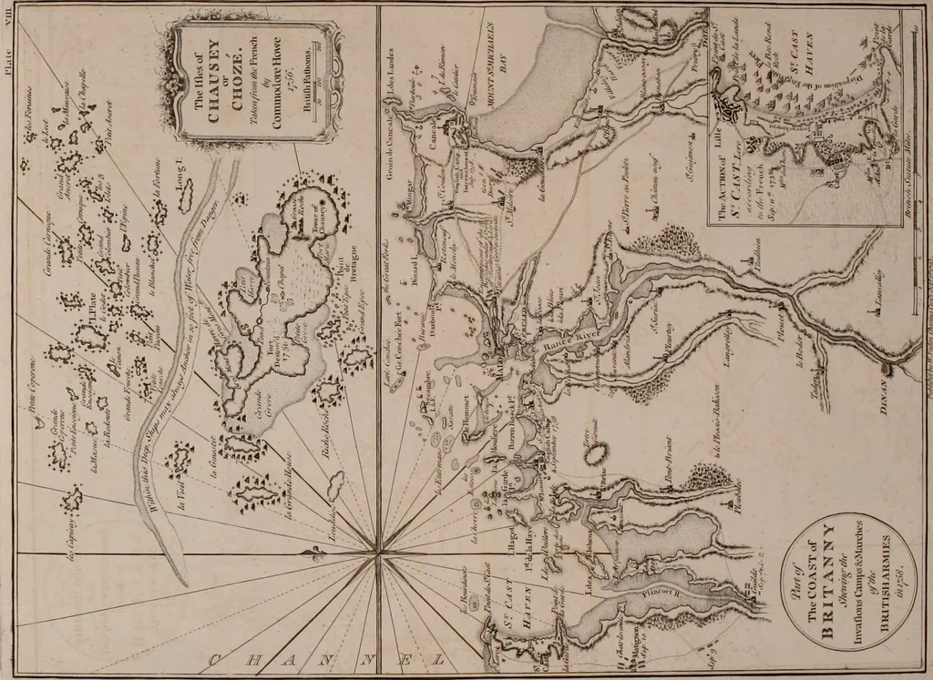 An illustration from Le Petit Neptune français; or, French coasting pilot, for the coast of Flanders, Channel, Bay of Biscay, and Mediterranean. To which is added the coast of Italy from the river Var to Orbitello; with the Gulf of Naples, and the island of Corsica, 1793, leaf 75
