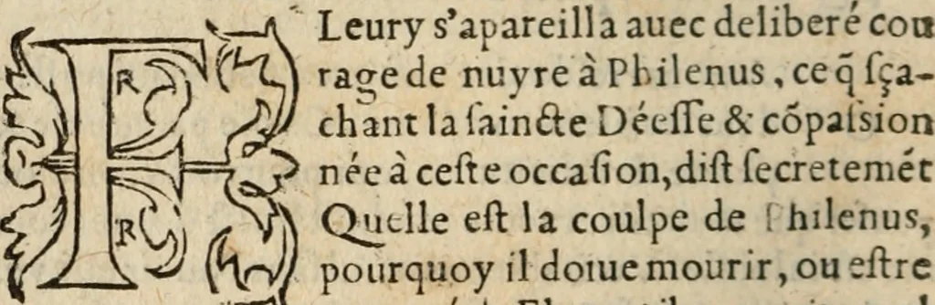 An illustration from Le philocope de messire Iean Boccace Florentin : contenant l'histoire de Fleury & Blanchefleur., 1555, leaf 225