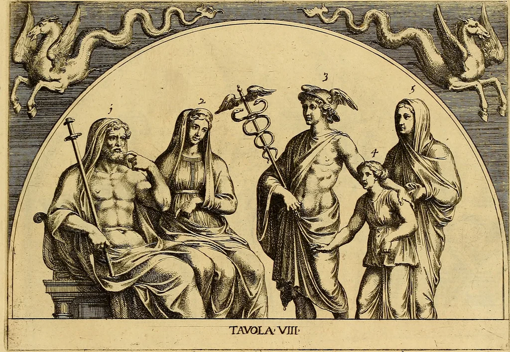 An illustration from Le pitture antiche delle grotte di Roma, e del sepolcro de' Nasonj : disegnate, & intagliate alla similitudine degli antichi originali, 1706, leaf 102