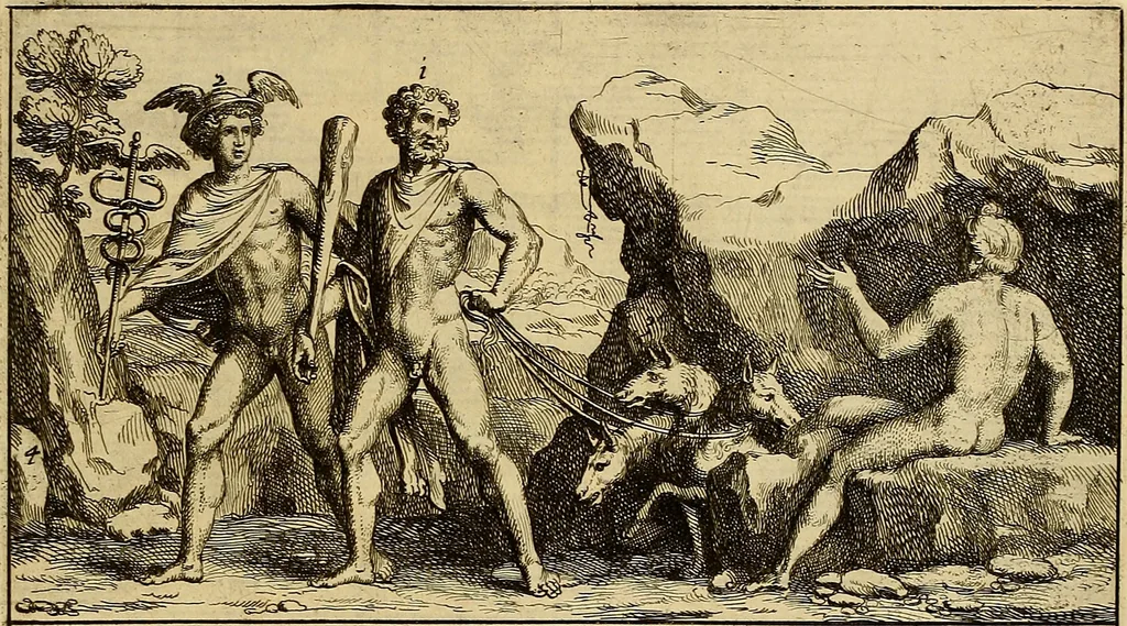 An illustration from Le pitture antiche delle grotte di Roma, e del sepolcro de' Nasonj : disegnate, & intagliate alla similitudine degli antichi originali, 1706, leaf 118