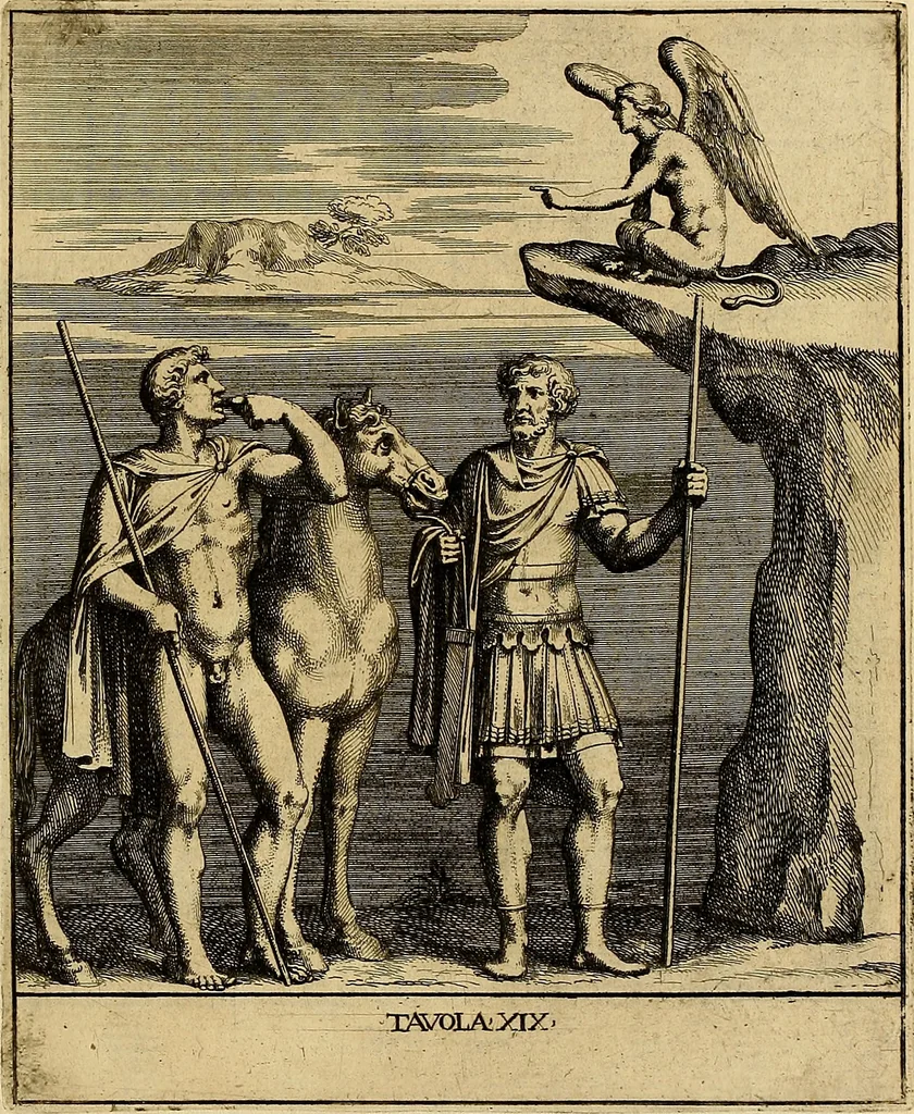 An illustration from Le pitture antiche delle grotte di Roma, e del sepolcro de' Nasonj : disegnate, & intagliate alla similitudine degli antichi originali, 1706, leaf 124