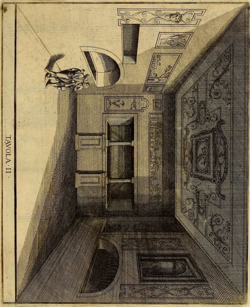 An illustration from Le pitture antiche delle grotte di Roma, e del sepolcro de' Nasonj : disegnate, & intagliate alla similitudine degli antichi originali, 1706, leaf 182