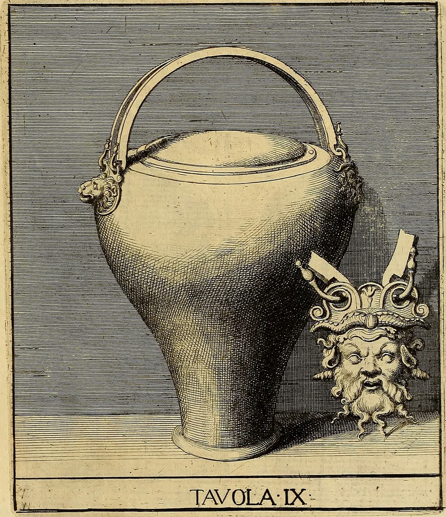 An illustration from Le pitture antiche delle grotte di Roma, e del sepolcro de' Nasonj : disegnate, & intagliate alla similitudine degli antichi originali, 1706, leaf 196