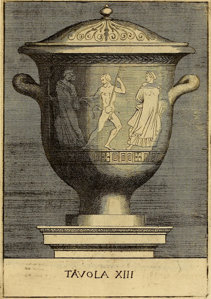An illustration from Le pitture antiche delle grotte di Roma, e del sepolcro de' Nasonj : disegnate, & intagliate alla similitudine degli antichi originali, 1706, leaf 204
