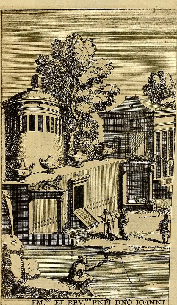 An illustration from Le pitture antiche delle grotte di Roma, e del sepolcro de' Nasonj : disegnate, & intagliate alla similitudine degli antichi originali, 1706, leaf 30