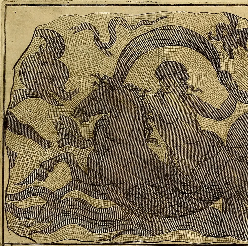 An illustration from Le pitture antiche delle grotte di Roma, e del sepolcro de' Nasonj : disegnate, & intagliate alla similitudine degli antichi originali, 1706, leaf 44