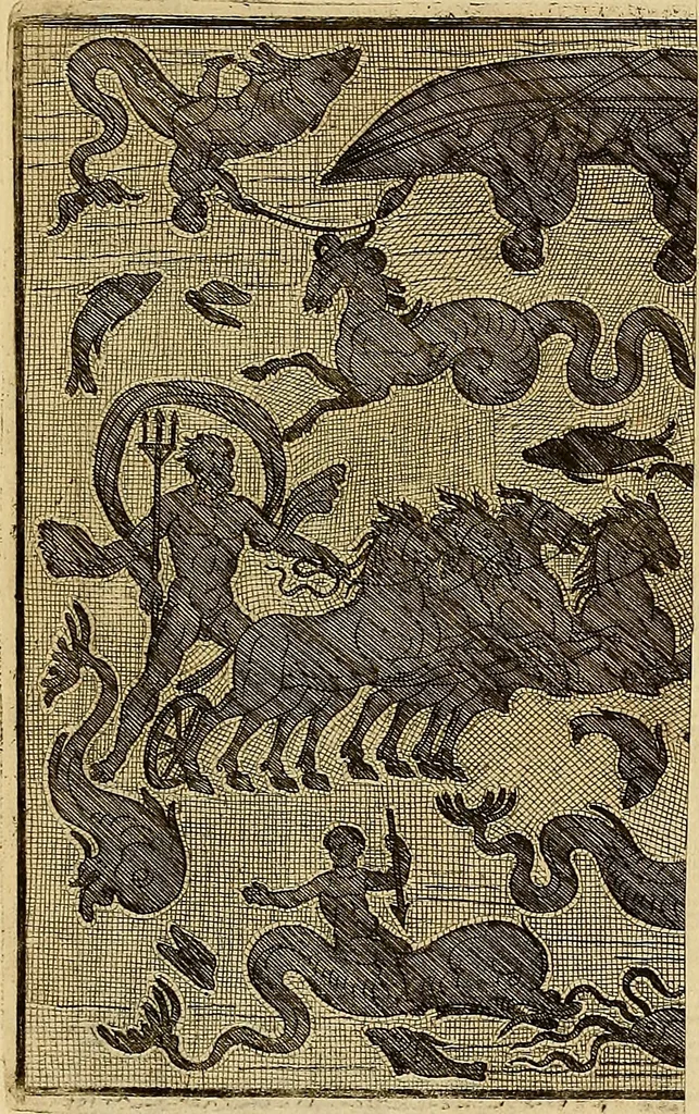An illustration from Le pitture antiche delle grotte di Roma, e del sepolcro de' Nasonj : disegnate, & intagliate alla similitudine degli antichi originali, 1706, leaf 46