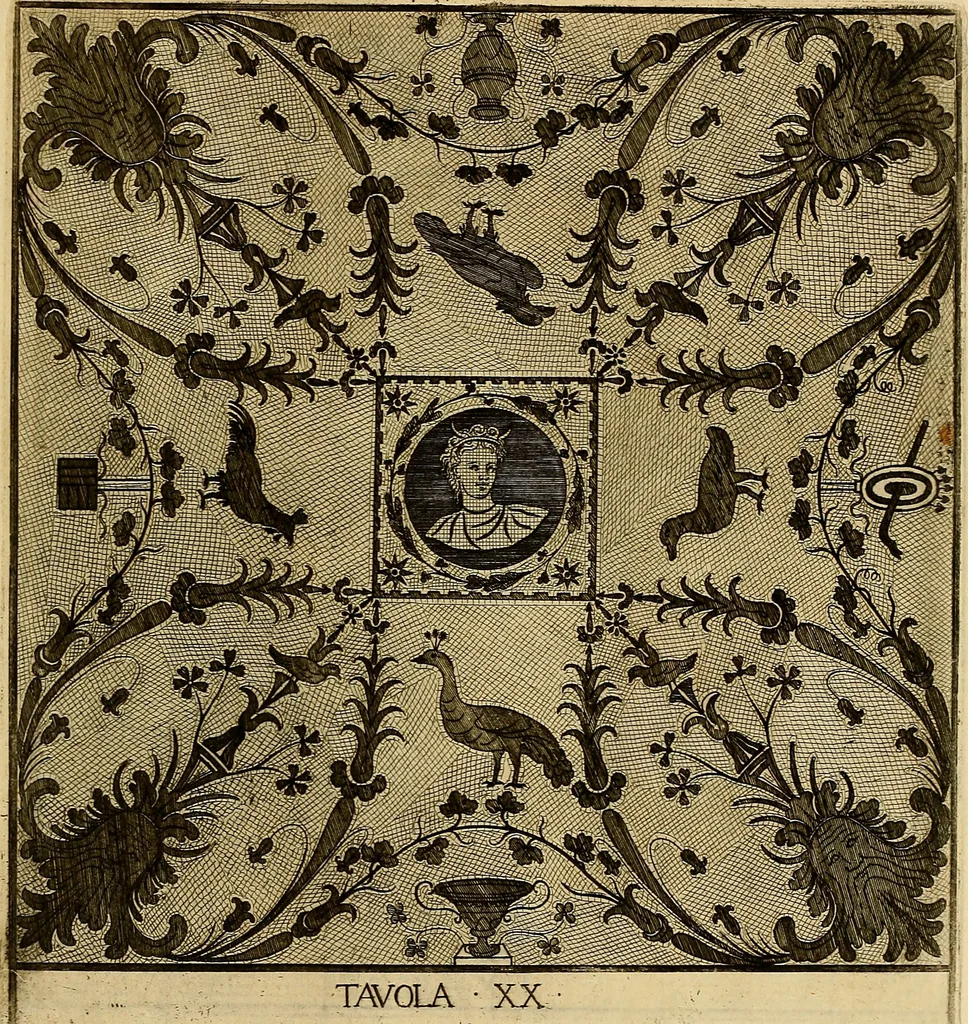 An illustration from Le pitture antiche delle grotte di Roma, e del sepolcro de' Nasonj : disegnate, & intagliate alla similitudine degli antichi originali, 1706, leaf 50