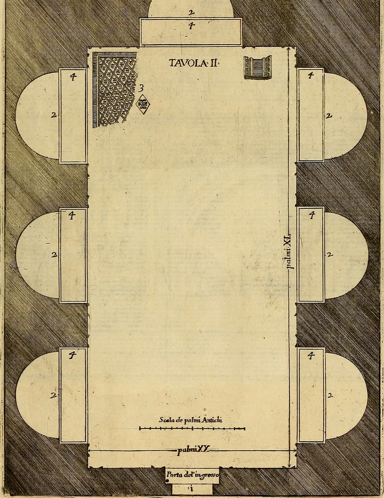 An illustration from Le pitture antiche delle grotte di Roma, e del sepolcro de' Nasonj : disegnate, & intagliate alla similitudine degli antichi originali, 1706, leaf 90