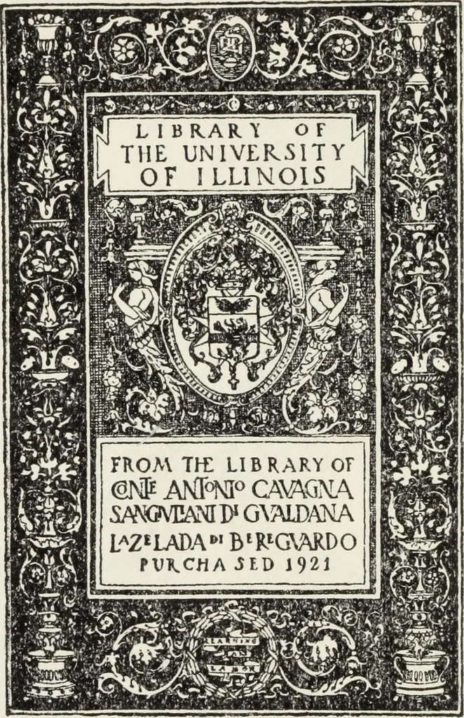 An illustration from Le pitture e sculture di Brescia che sono esposte al pubblico : con un'appendice di alcune private gallerie, 1760, leaf 1