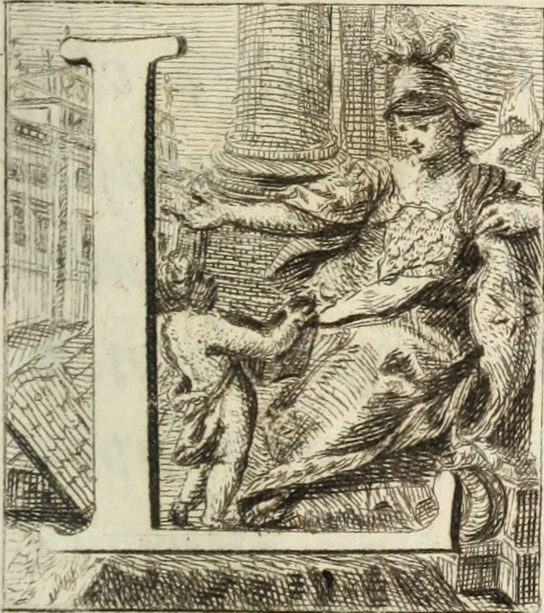An illustration from Le pitture e sculture di Brescia che sono esposte al pubblico : con un'appendice di alcune private gallerie, 1760, leaf 8