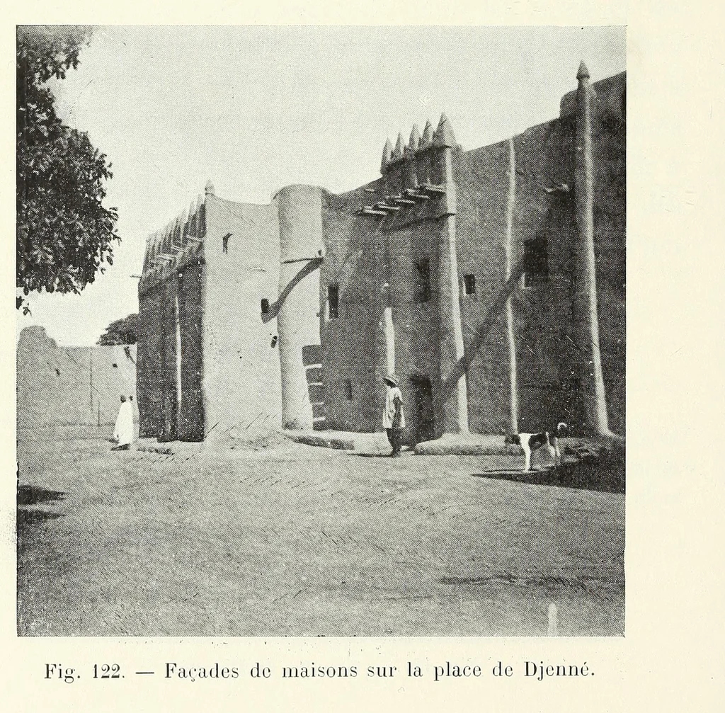 An illustration from Le plateau central Nigâerien: une mission archâeologique et ethnographique au Soudan franðcais, 1907, leaf 300