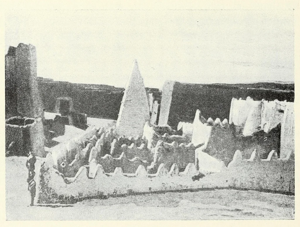An illustration from Le plateau central Nigâerien: une mission archâeologique et ethnographique au Soudan franðcais, 1907, leaf 340