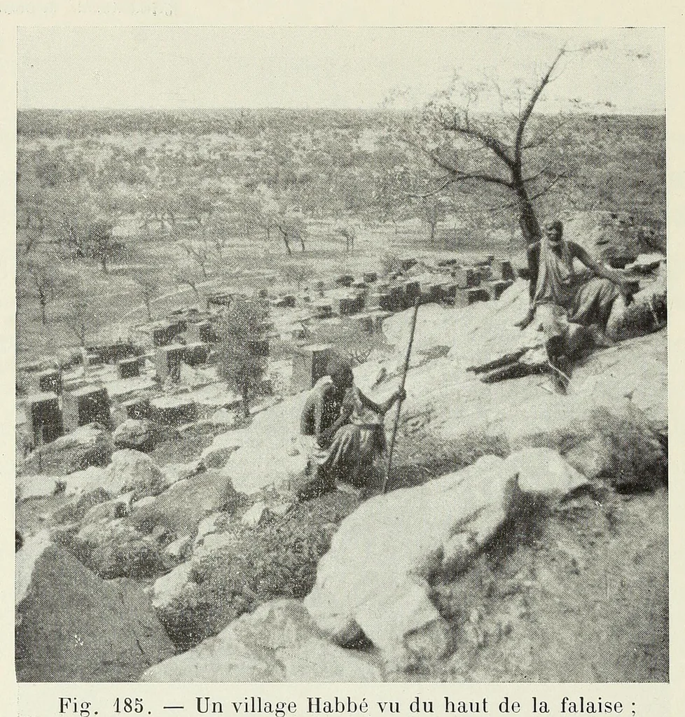 An illustration from Le plateau central Nigâerien: une mission archâeologique et ethnographique au Soudan franðcais, 1907, leaf 498
