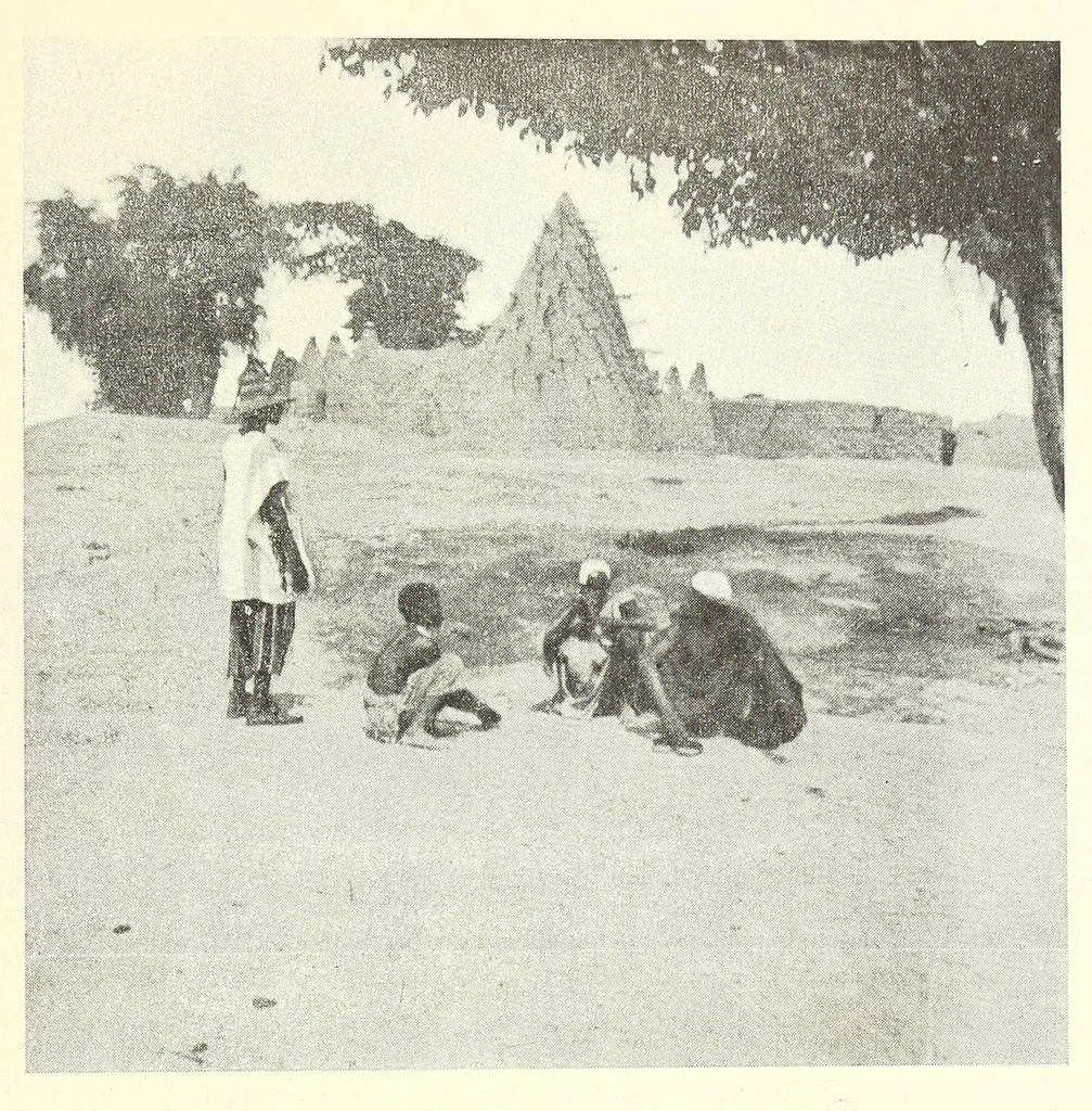 An illustration from Le plateau central Nigâerien: une mission archâeologique et ethnographique au Soudan franðcais, 1907, leaf 603
